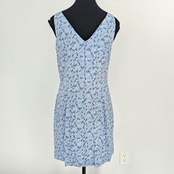 Reitman's Petites Blue Floral Dress, Size 10 - Picture 3 of 12